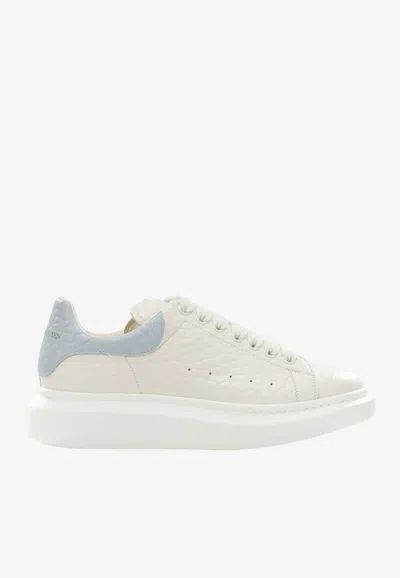 Alexander Mcqueen Oversized Leather Low-top Sneakers In White