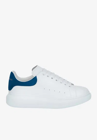 Alexander Mcqueen Oversized Leather Low-top Sneakers In White