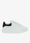 Alexander Mcqueen Black And White Low Top Sneakers With Logo Lettering On The Tongue And Contrasting Heel With Logo Le In White