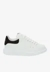 Alexander Mcqueen Black And White Low Top Sneakers With Logo Lettering On The Tongue And Contrasting Heel With Logo Le In White