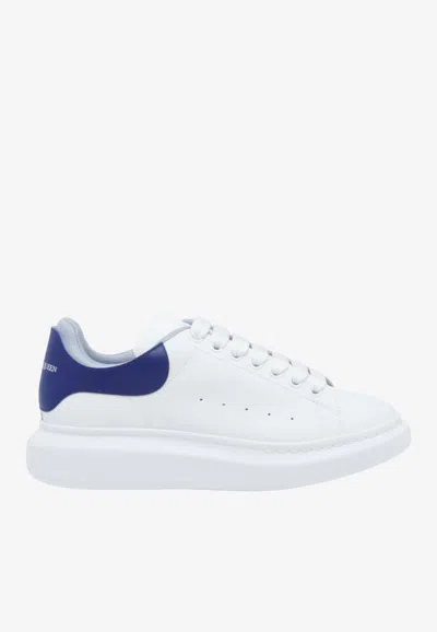 Alexander Mcqueen Oversized Leather Low-top Sneakers In White