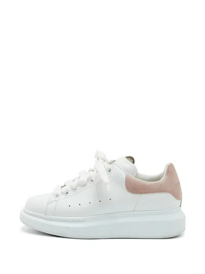 Pre-owned Alexander Mcqueen Oversized Leather Low-top Sneakers In White