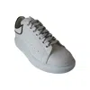 Alexander Mcqueen Oversized Leather Platform Sneakers White In White