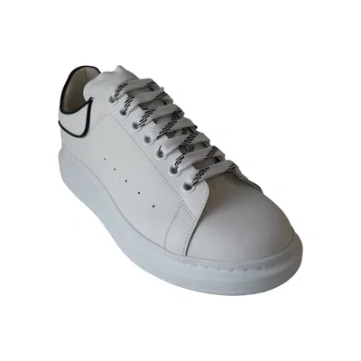 Alexander Mcqueen Oversized Leather Platform Sneakers White