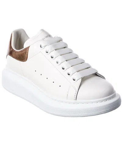 Alexander Mcqueen Oversized Leather Sneaker In White