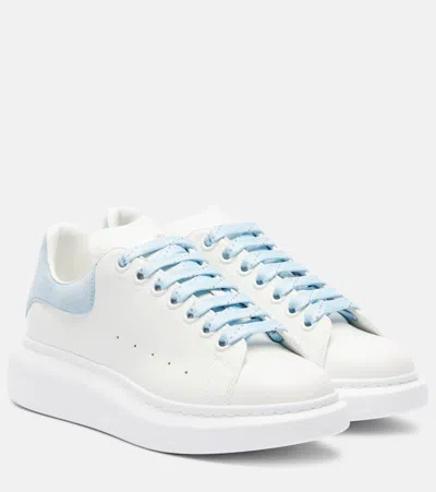Alexander Mcqueen Oversized Leather Sneakers In White