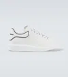 Alexander Mcqueen White Sneakers With Logo Lettering On The Rear And Oversize Sole In Leather Man