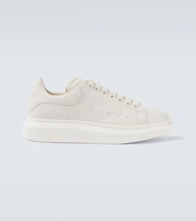 Alexander Mcqueen Oversized Leather Sneakers In Off-white