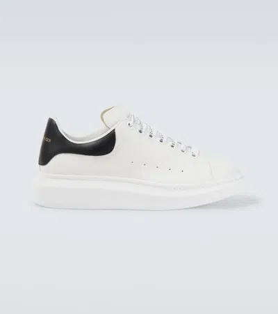 Alexander Mcqueen Alexander Mc Queen White And Blue Navy Oversized Sneakers In White/black