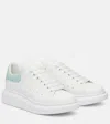 Alexander Mcqueen Leather Sneakers With Thick Sole And Perforated Design