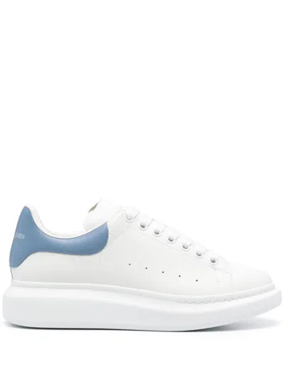 Alexander Mcqueen Oversized Leather Sneakers In White