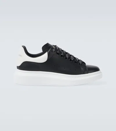 Alexander Mcqueen Larry Leather Sneakers With Logo Detail In Animal Print