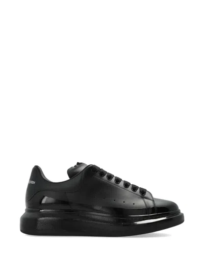 Alexander Mcqueen Exaggerated-sole Rubber-trimmed Leather Sneakers In Multi