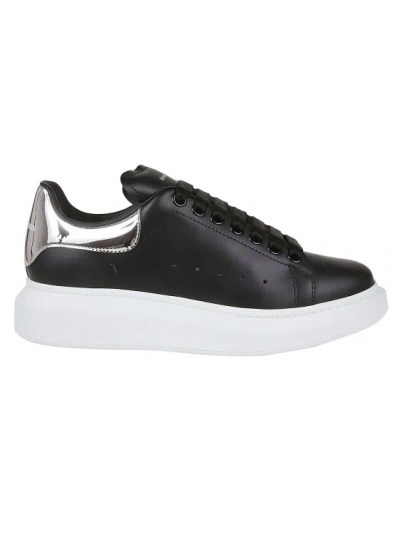Alexander Mcqueen Oversized Sneakers In Black And White Leather