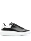 ALEXANDER MCQUEEN ALEXANDER MCQUEEN OVERSIZED LEATHER SNEAKERS