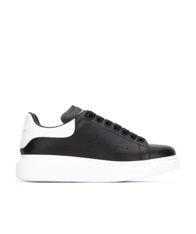 Alexander Mcqueen Oversized Sneakers In Black And White Leather