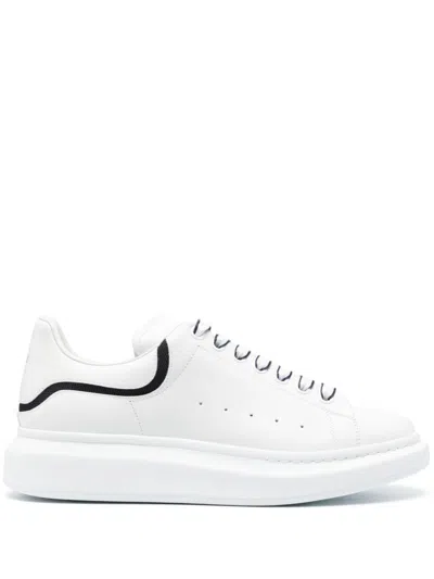 Alexander Mcqueen Oversized Leather Sneakers In Blue