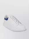 Alexander Mcqueen Oversized Leather Sneakers Detail Contrasting In Gray