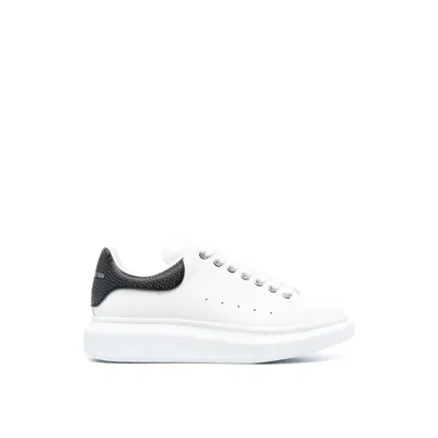 Alexander Mcqueen Oversized Leather Sneakers Men In White