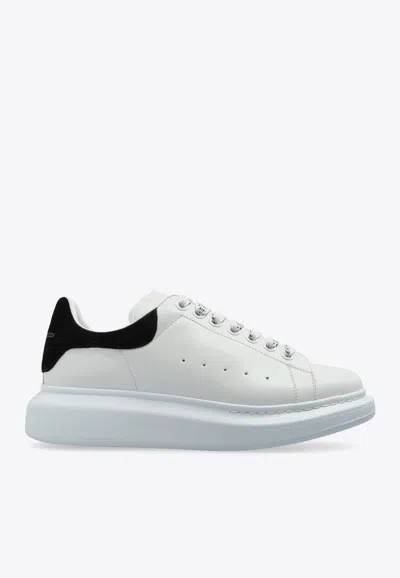 Alexander Mcqueen Oversized Leather Sneakers In White