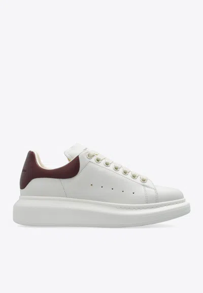 Alexander Mcqueen Oversized Leather Sneakers In White