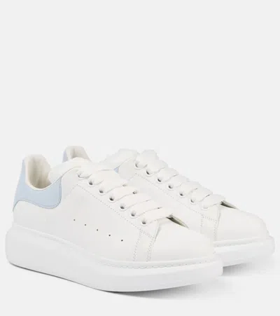 Alexander Mcqueen Oversized Leather Sneakers In White