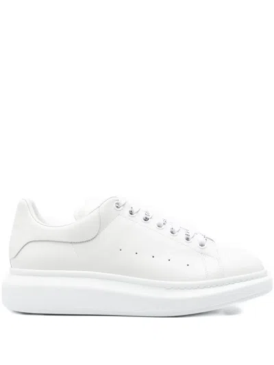 Alexander Mcqueen Oversized Leather Sneakers In White