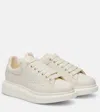 Alexander Mcqueen Oversized Leather Sneakers In White