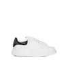 Alexander Mcqueen Sequin-embellished Lace-up Sneakers In White