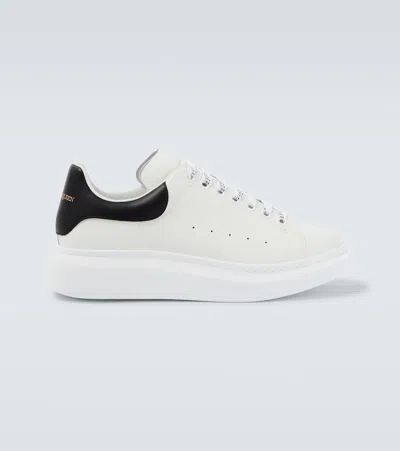 Alexander Mcqueen Oversized Leather Sneakers In White
