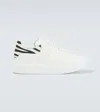 Alexander Mcqueen Zebra-panelled Leather Sneakers In White