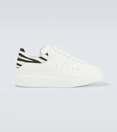 Alexander Mcqueen Oversized Leather Sneakers In White