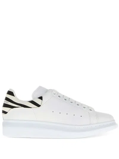Alexander Mcqueen Oversized Leather Sneakers In White
