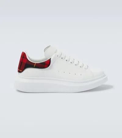 Alexander Mcqueen Oversized Leather Sneakers In White