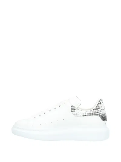 Pre-owned Alexander Mcqueen Oversized Leather Sneakers In White