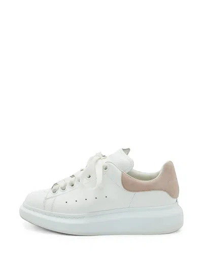 Pre-owned Alexander Mcqueen Oversized Leather Sneakers In White