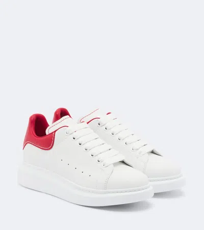Alexander Mcqueen Oversized Leather Sneakers In White