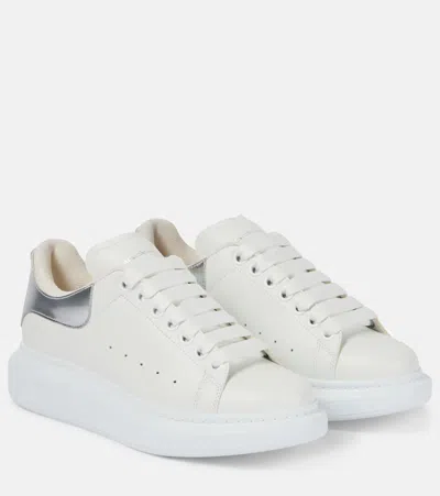 Alexander Mcqueen Women White Sneakers With Logo Patch On The Tongue And Embossed Logo On The Heel I