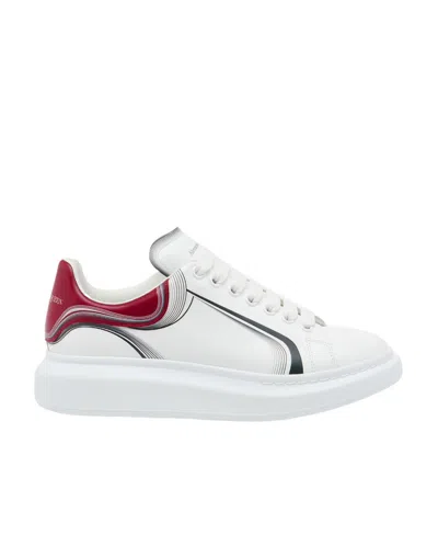 Alexander Mcqueen Leather Oversized Sneakers In White