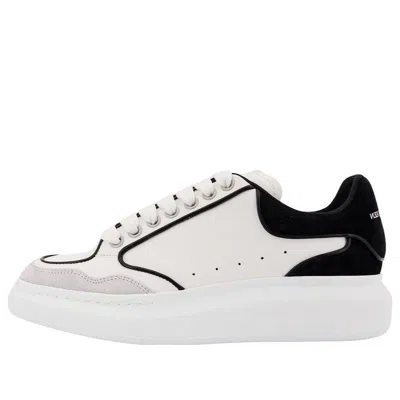 Alexander Mcqueen Oversized Leather Sneakers 'white Black'