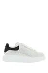 ALEXANDER MCQUEEN OVERSIZED LEATHER SNEAKERS WITH CRYSTAL DETAILING FOR WOMEN