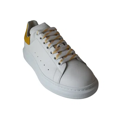 Alexander Mcqueen Oversized Leather Sneakers Yellow White