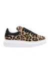 Alexander Mcqueen Leopard Print Oversize Sneakers In White