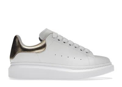 Pre-owned Alexander Mcqueen Oversized Light Gold (women's) Sneakers In White