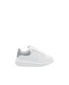 Alexander Mcqueen Oversized Lizard-effect Sneakers In White