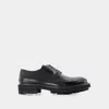 Alexander Mcqueen Oversize Flat Shoes -  -  Black - Leather In Black