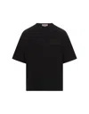 Alexander Mcqueen Oversized Logo T-shirt In Black In Black