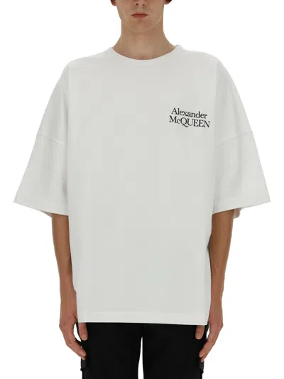 Alexander Mcqueen T-shirt Logo In White