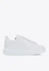 Alexander Mcqueen Women's Oversized Leather Sneakers In White