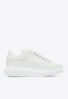 Alexander Mcqueen Women Leather Upper And Rubber Sole Sneaker In White